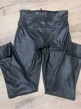 Spanx High-Waist Faux Leather Leggings